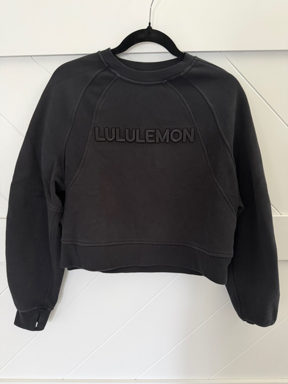 lululemon athletica Scuba Oversized Pullover BLK XS/S